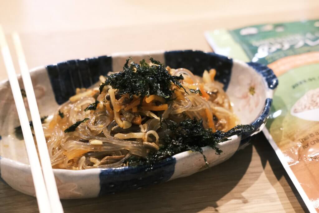 コストコ　カット春雨　ビビンバの素　ビビン麺　作り方　アレンジ　韓国海苔を乗せても美味しい